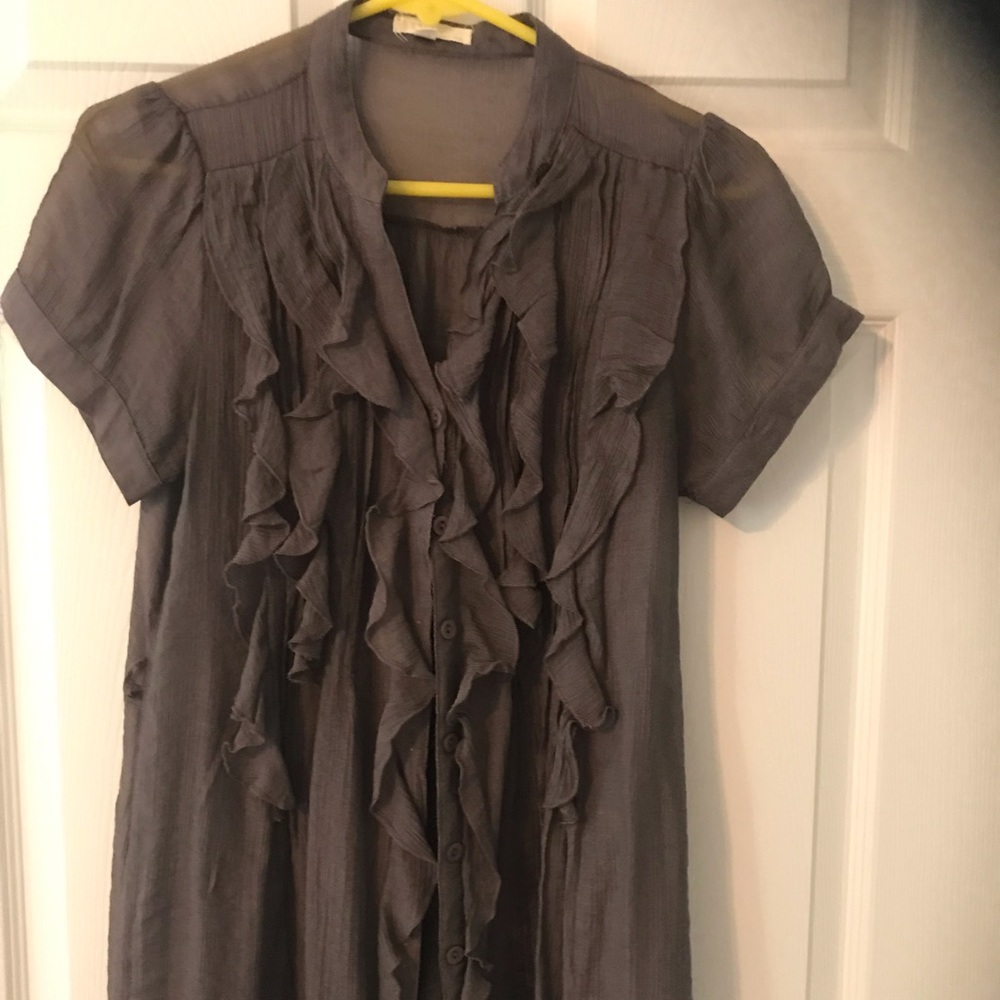 Beautiful dark grey blouse